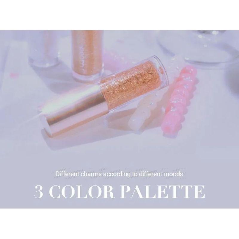 Peach C - Champagne Eye Glitter #03 Rose Coral Bundle Set