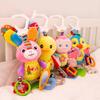 Cute Baby Bed Stroller Hanging Toys Teether Baby Rattle Mobiles Plush Animal Toys Baby Toys Gifts