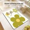 Впитывающий воду быстросохнущий коврик для кухонной столешницы: Термостойкий, не требующий стирки коврик для сушки столовых приборов и столешниц