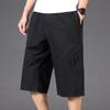 Мужские летние шорты-карго с несколькими карманами, повседневные укороченные брюки, быстросохнущие спортивные брюки средней длины