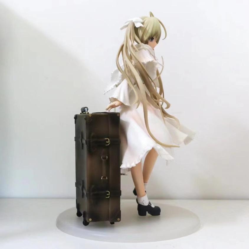 Anime Kasugano Sora Kawaii Girl White Dress Standing PVC Collection Model Figure Toy