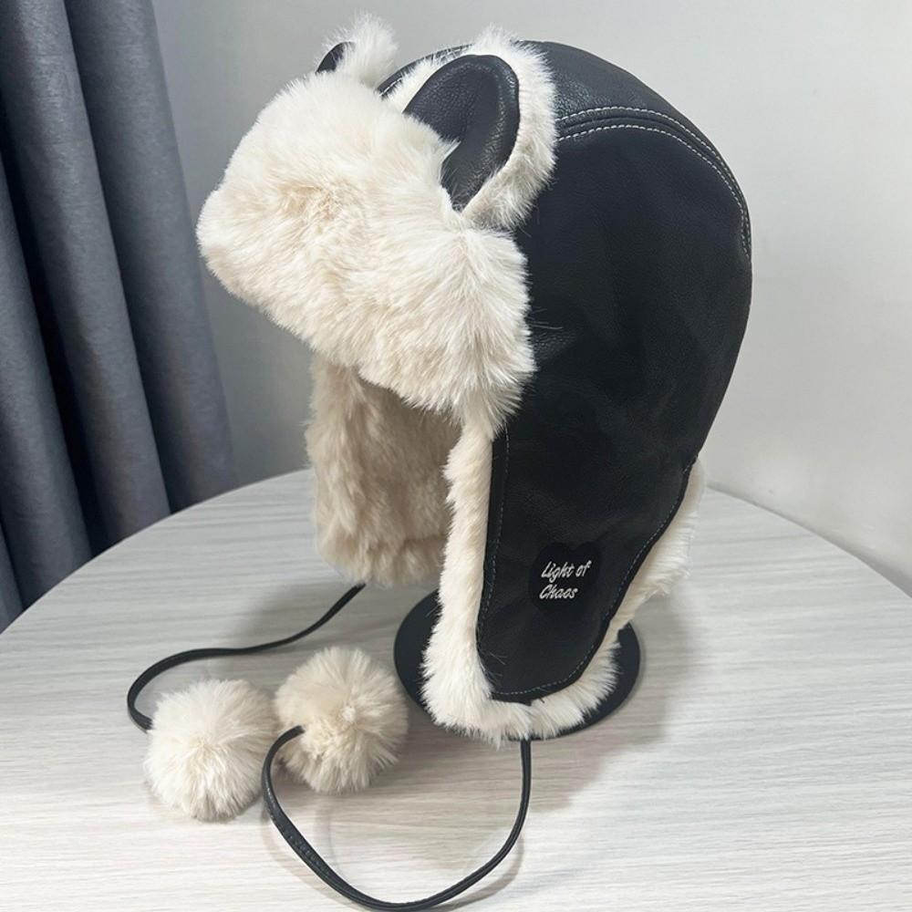 Windproof Trapper Hat Bear Ear Cycling Lei Feng Hat Fashion Winter Pilot Hat Outdoor