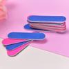 100Pc Mini Nail File 100/180 Grit Pink Blue Wooden Nail Grinding Files Art Tools