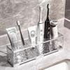 1 Pc Glacial Toothbrush Holder Bathroom Electric Toothbrush Holder Bathroom Perforation-free Toothpaste Storage Rack