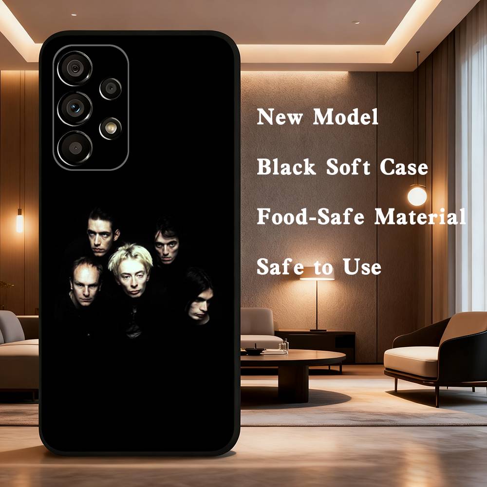 Bnad R-Radiohead Case For Samsung Galaxy A73,52,71,22,Note,31,8,9,53,32,72,41,J7,Soft Black Silicone Cover
