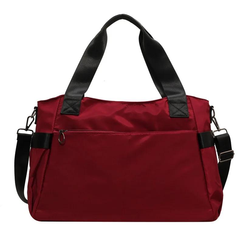 Новая женская дорожная сумка, спортивная и фитнес-сумка, универсальная усовершенствованная сумка для поездок на работу, упрощенная тканевая сумка