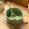 8-дюймовая корейская керамическая миска для лапши с крышкой