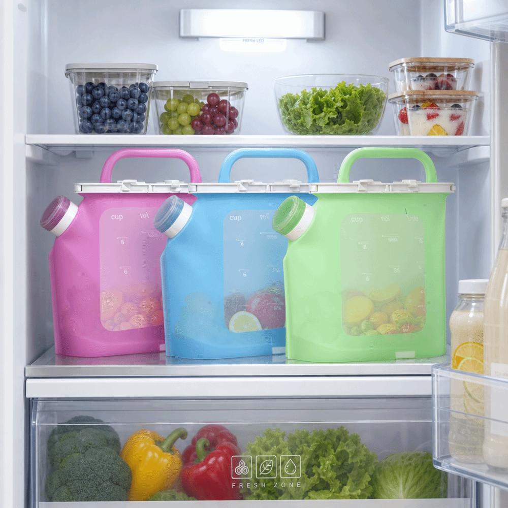 Food-grade Silicone Fresh-keeping Bag Microwaveable Cat Food Storage Bag Kitchen Tool