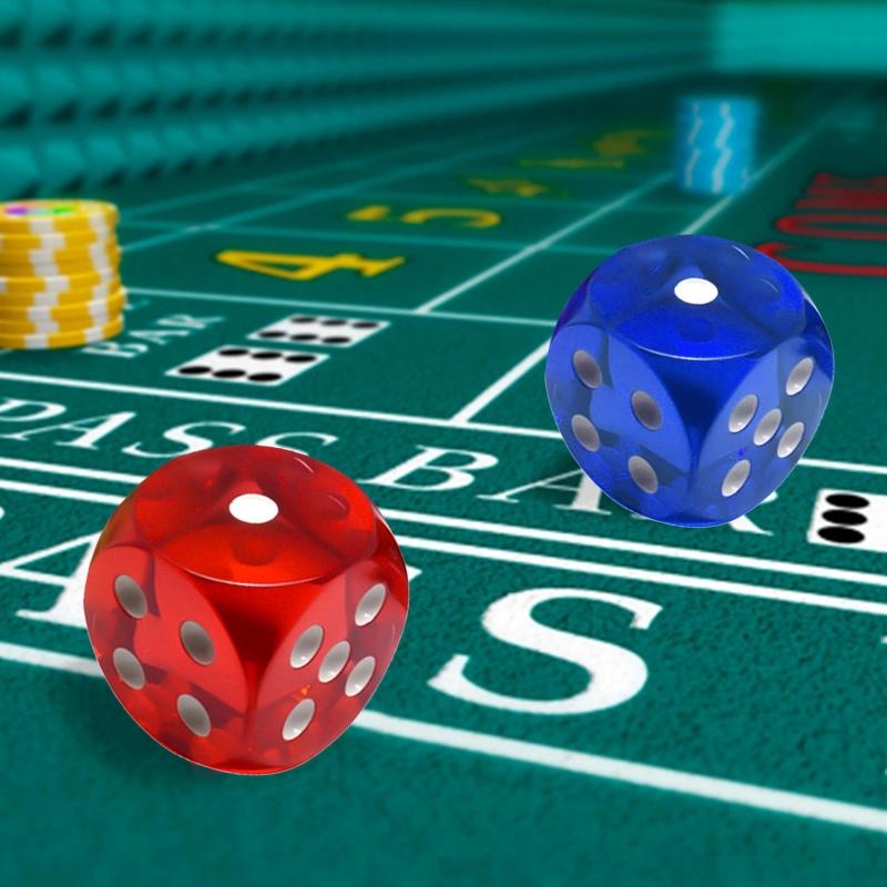 5 шт. Хрустальные кубики 25 мм Прозрачные кубики Настольные игры Кубики для учебных проектов