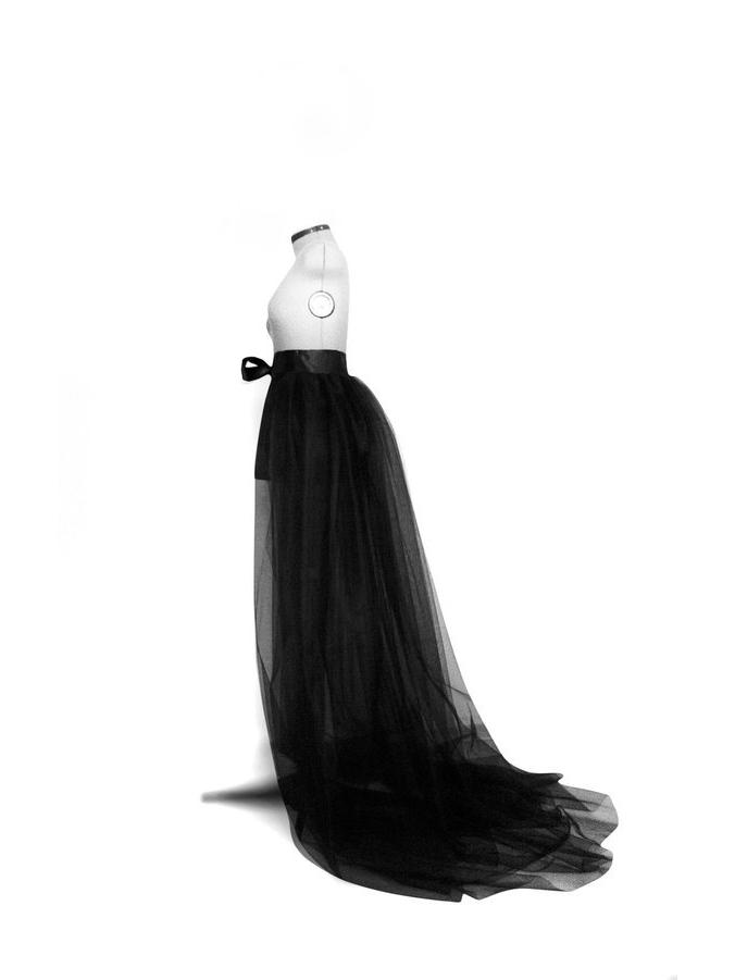 Элегантная полупрозрачная миди-юбка «рыбий хвост» для коктейльной вечеринки, вечернего бала, балета, свадьбы