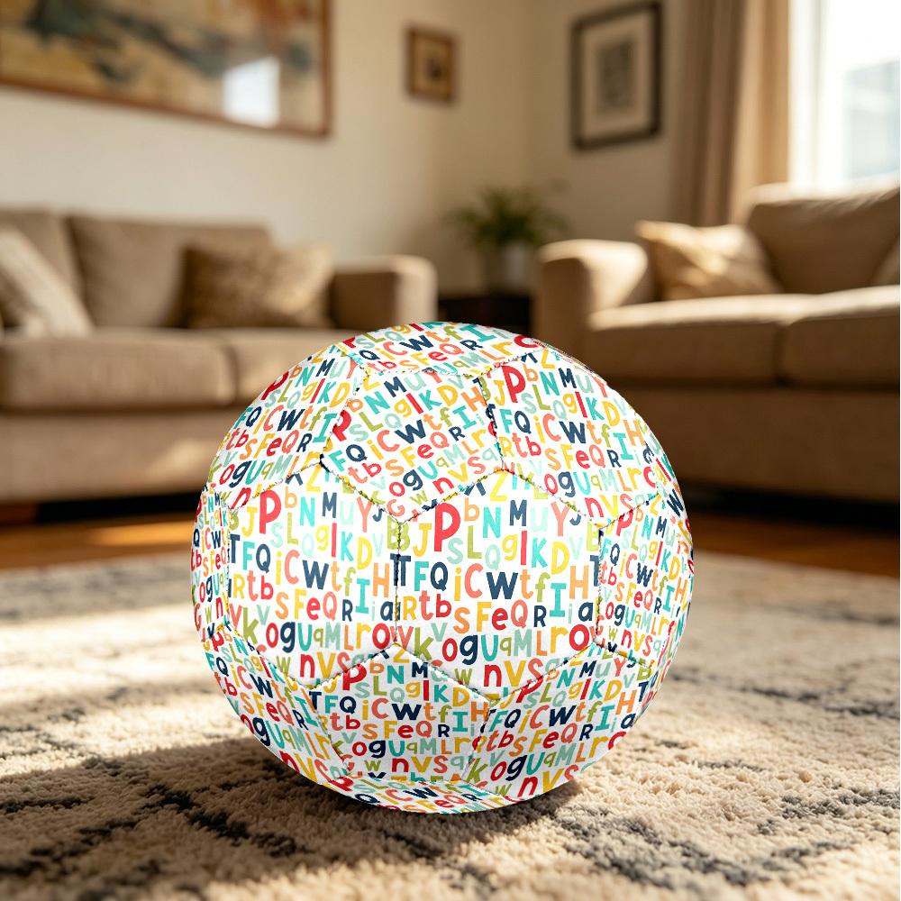 1pc Alphabet Size 5 Soccer Ball Professional Match Training Football Indoor &Outdoor Sports Ball Lightweight Durable m6557