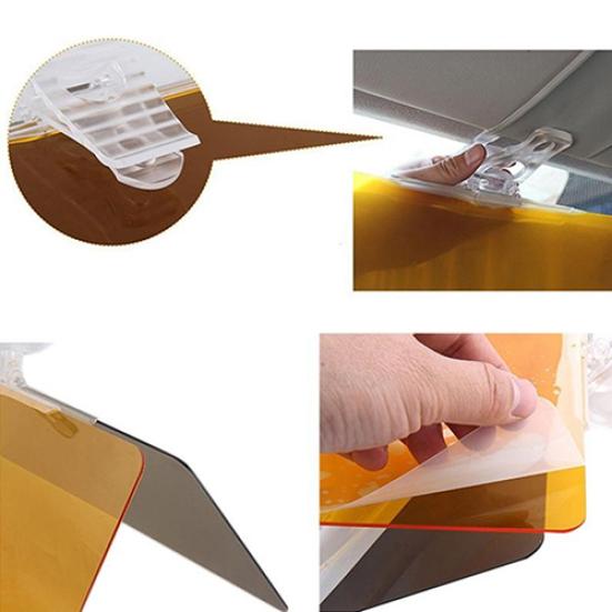 Car Sun Visor Anti-Glare Blocker UV Fold Flip Down Clarity Clear View Sunshade