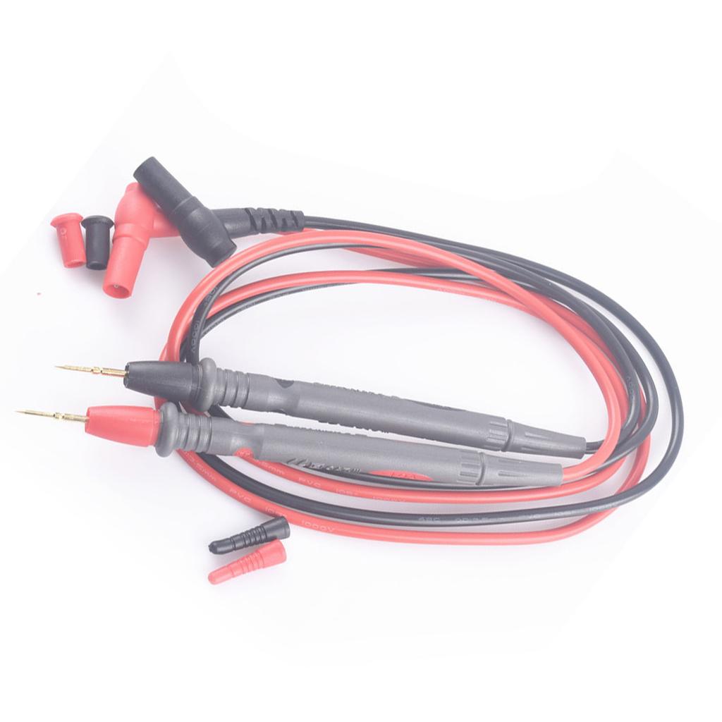 1000V 10A Fine Pointed Test Pen High Accuracy Copper Wire Gold Plated Test Probes for Multimeter Electronics