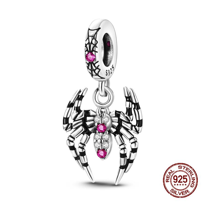 100% стерлингового серебра 925 пробы, лев, собака, слон, светлячок, кошка, дерево жизни, подвески в виде животных, подходят для оригинальных браслетов 925, ювелирные изделия своими руками