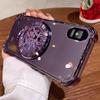 Чехол для телефона Apple XR/XS/XS Max с блестками в китайском стиле, со стендом-гироскопом и защитной пленкой на всю камеру