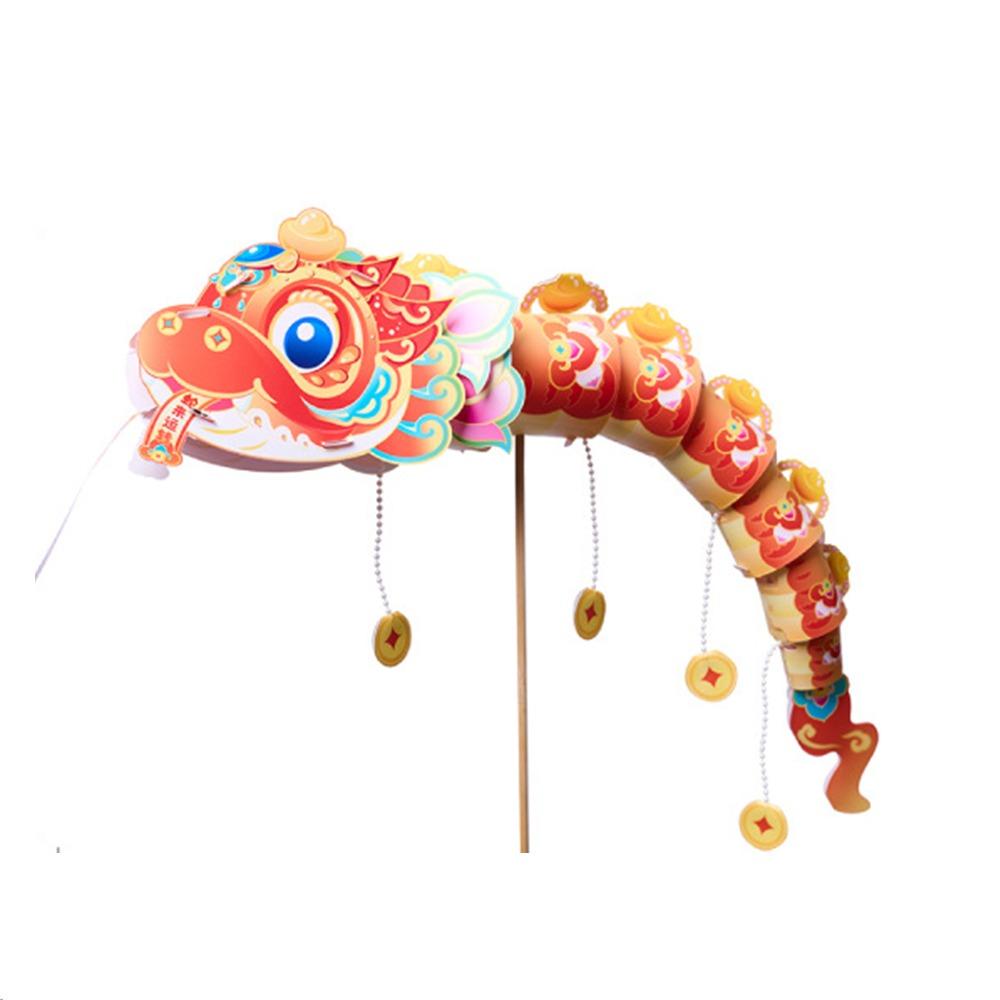 Traditional Lucky Dance Snake Lantern Cute New Year Luminous Lantern Good Luck Decoration