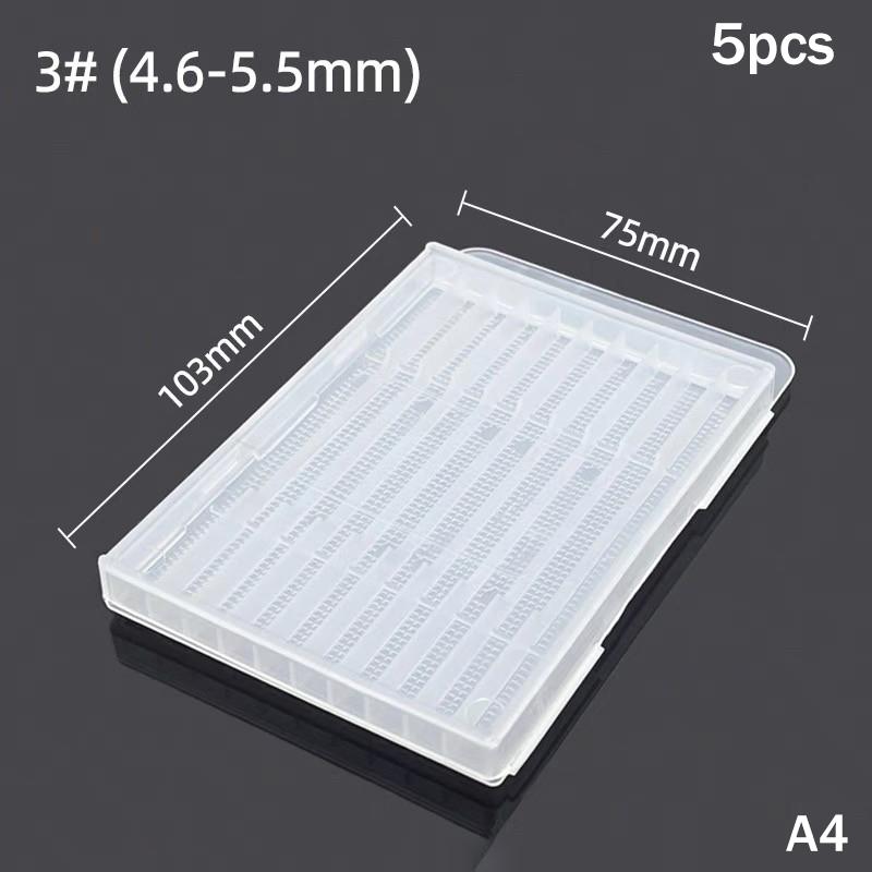 5Pcs Twist Drill Empty Box Storage Boxes Plastic Toolbox Tools Accessories Woodworking Drill Bits Transparent Plastic Boxes