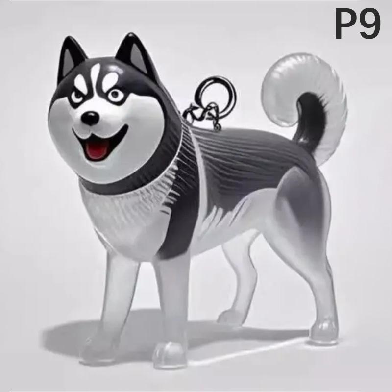 Хранилище собачьей шерсти Милый кулон Брелок Подвеска для сумки Брелоки для ключей автомобиля для пары Ювелирное изделие Сувенир Коллекция Подарок Украшение Аксессуары