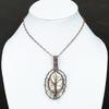 Wild Horse Gemstone Copper Wire Wrap Jewelry Pendant 3.11"