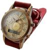 Часы японского производства Кварцевые цифровые Стимпанк размер окружности Ana-Digi (M (запястье 14~18см), красный)