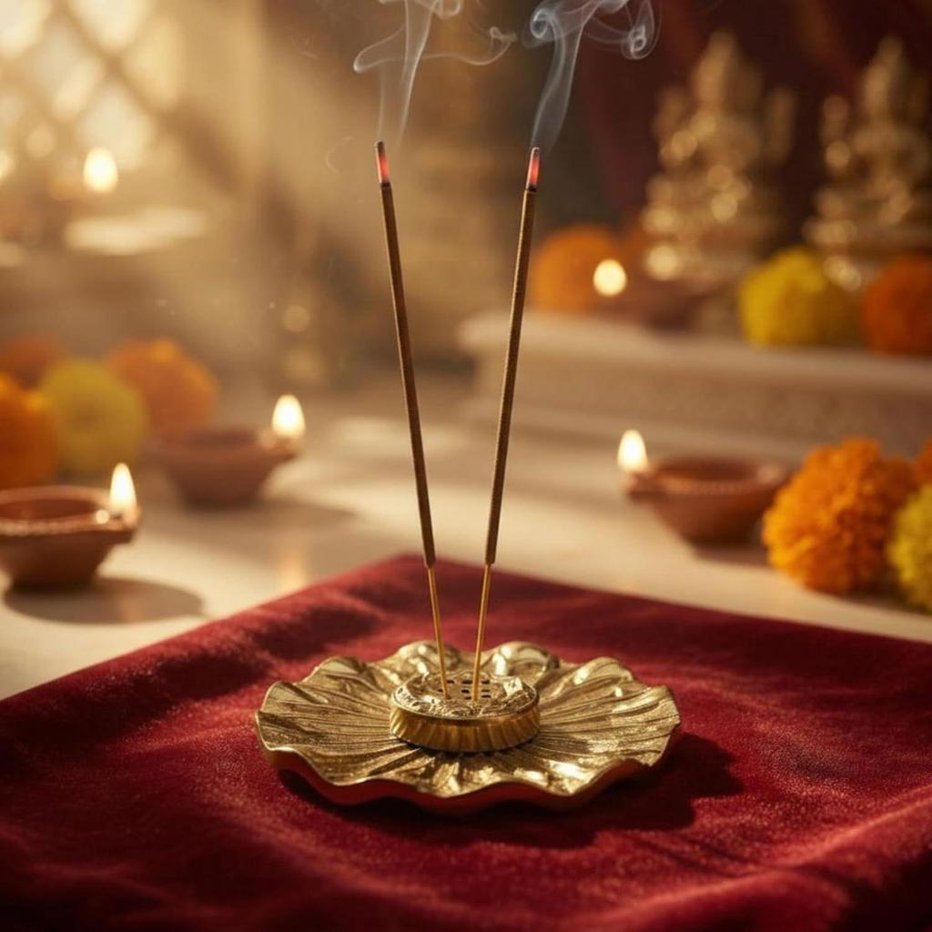 BEHOMA Incense Holder for Home Temple & Pooja Room | Agarbatti Stand |