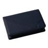 Business Card Holder Card Case Shrink Calf Leather Genuine Leather Handmade Perfect Gift Bifold Men Women Unisex Edel Indigo Blue Indigo