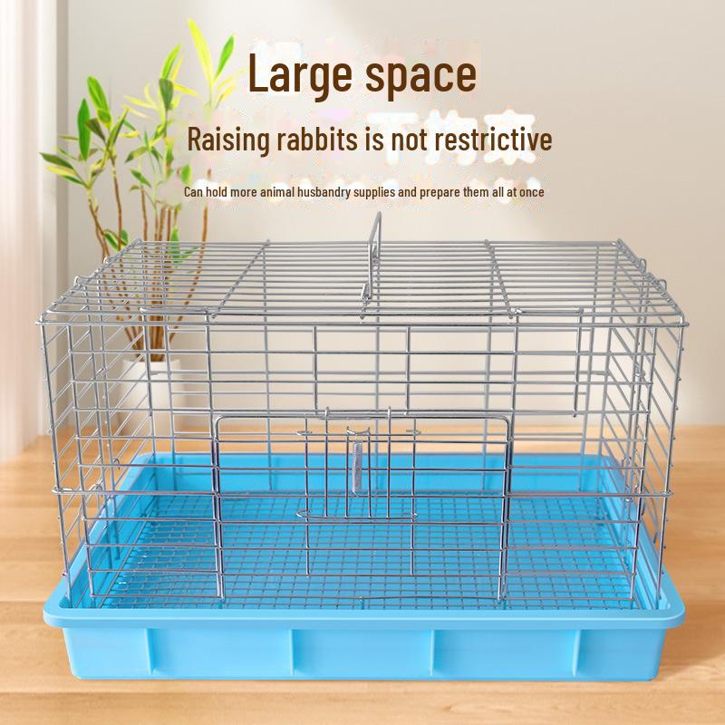 Большая крытая клетка для кроликов и морских свинок с автоматической очисткой отходов