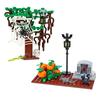 MOC Хэллоуин Строительные Блоки Наборы Игрушек Тыква Надгробие Летучая Мышь Уличные Фонари Старое Дерево Блоки Игрушки для Мальчиков Детские Подарки