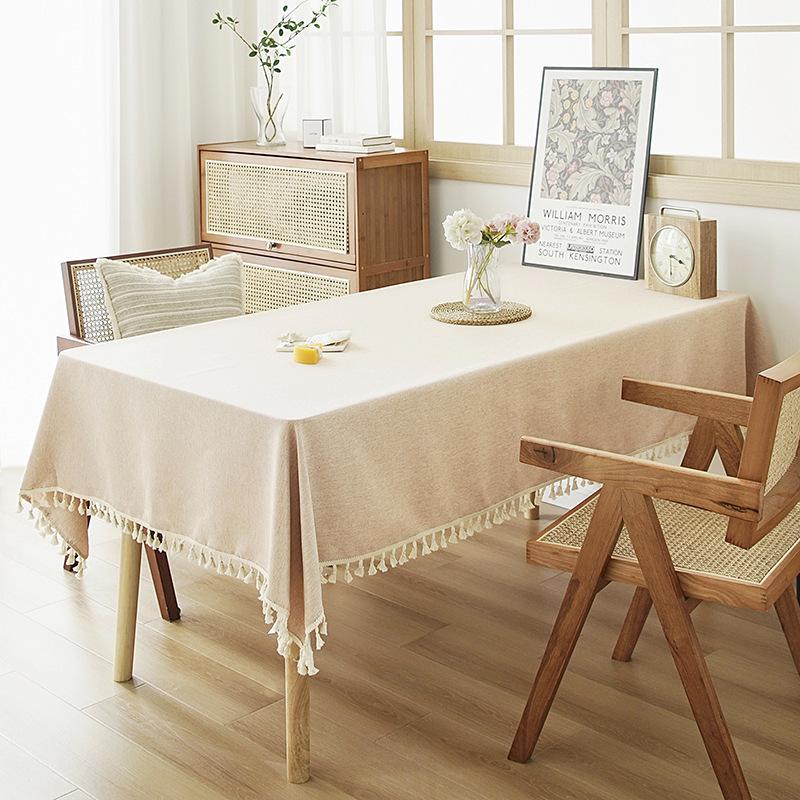 Ваби-саби Дзен Чайная церемония Прямоугольная скатерть с кисточками