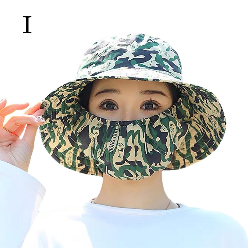 Летняя уличная шляпа с цветочным узором и защитой от ультрафиолета, модная пылезащитная шляпа, защитная шея, рыболовная шляпа, кепка для сбора чая