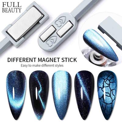 Двусторонняя волшебная магнитная доска в полоску Z-образная форма, инструмент для дизайна ногтей, УФ-гель-лак для ногтей «кошачий глаз»