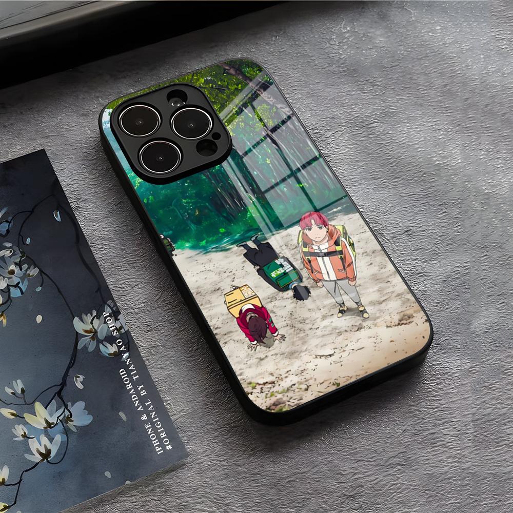 Чехол для телефона D-Dan D-Da Daa Для IPhone 17 Air 16 E Pro Max 15 14 13 Mini 12 Pro 11 Max Plus Черная Стеклянная Крышка
