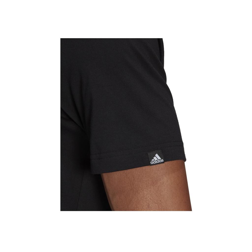 Adidas Essential Trefoil Round Neck Sports T-Shirt Men Tops Black GL3699