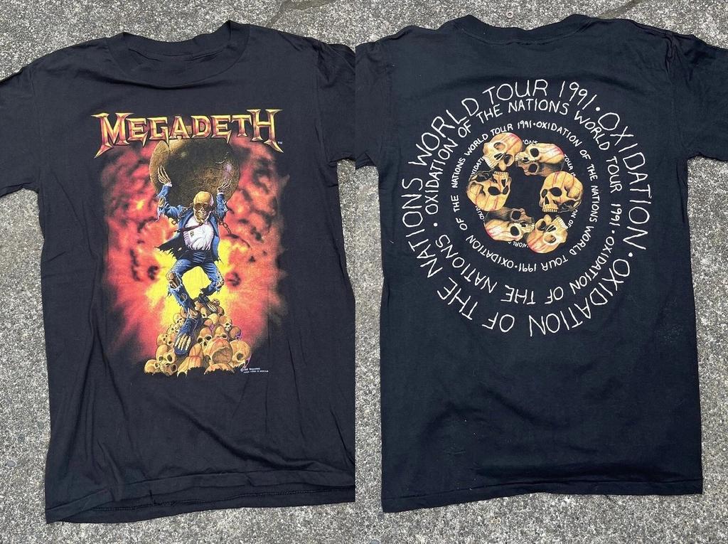 1991 Megadeth Oxidation Of The Nations Мировой Тур Футболка Размер S-5XL Перепечатка