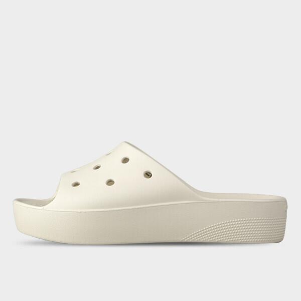 Crocs Классические шлепанцы на платформе женские сандалии-тапочки на массивном каблуке кость 208180 2y2