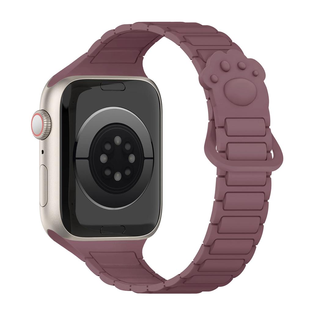 Magnetic Silicone Small claws Strap for Apple watch Bands Ultra 3 49mm 38mm 46mm 45mm 40mm 42mm 41mm correa Bracelet iWatch 11 10 SE 9 8 7 6