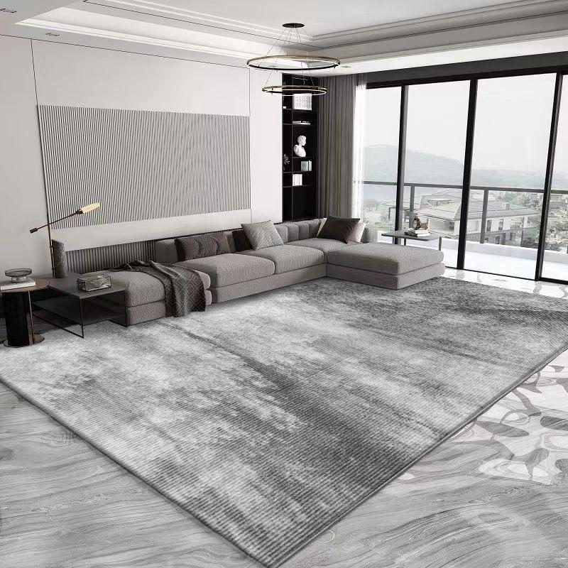 Скандинавский простой стиль однотонный большой ковер для гостиной нескользящий легко чистящийся коврик под диван и стол большой размер легкая роскошь офисный ковер