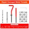 Thread Repair Kit M6 X 1.0Mm, Helicoil Metric Thread Repair Ert Kit With HSS Drill Bits, Rethreading Erts Tool Set For Damaged Thread Repairing