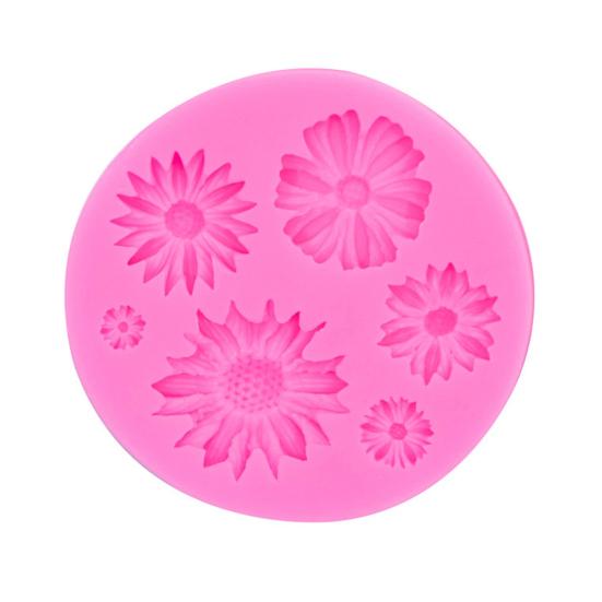 3D Flower Silicone Molds Cake Candy Chocolate Baking Mold BPA-free Pastry Baking Tool for Desserts Jelly Pudding