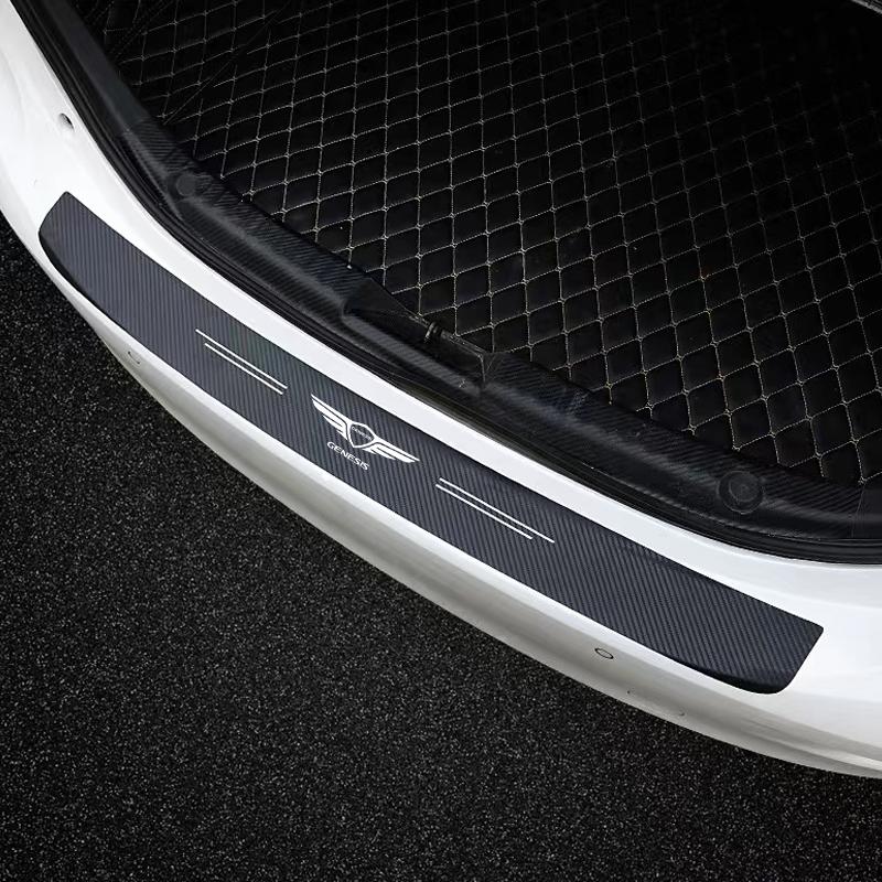 Для Genesis G70 G80 G90 GV60 GV70 GV80 карбоновые наклейки на порог автомобиля, декоративные наклейки, автоаксессуары