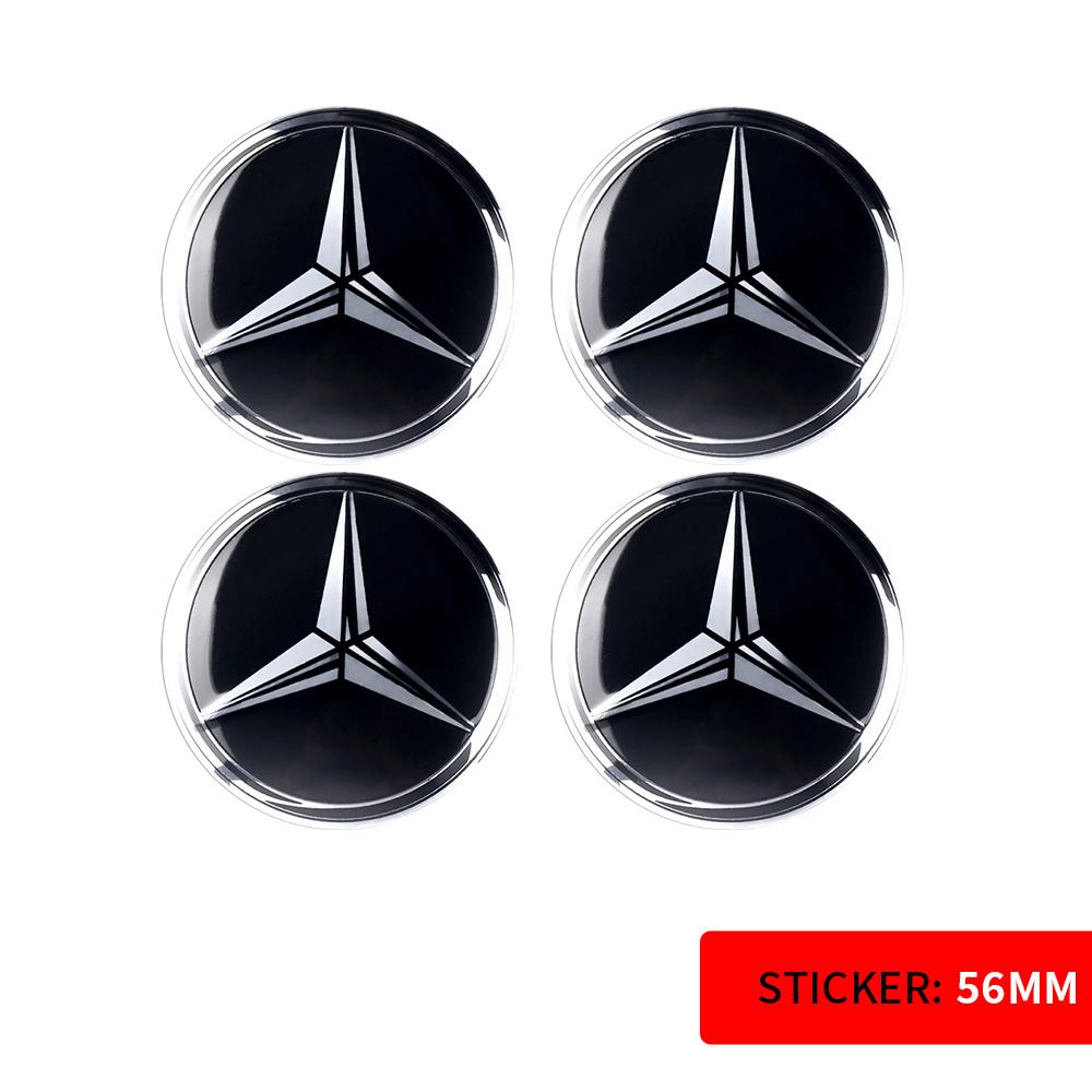 56/60/65MM Car Sticker Wheel Center Covers Hub Cap Emblem Decoration Decal for Mercedes Benz AMG W212 W204 W211 W124 A B S Class