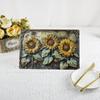 Retro American Style Sunflower Wall Decoration Iron Painting for Kitchen Bedroom Garden Decoration Iron Hanging Picture