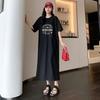 Shop Women S overSized Big engliSh Print Slit dreSS wdmS Wdr tS14501598