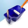 4-Inch Handheld Paint Cup With Roller Holder - Durable Pp Material, Large Capacity, Convenient For Brushes And Rollers
