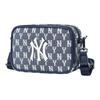 MLB Серия Monogram Винтажная с принтом по всей поверхности Сумка для камеры NY Yankees Унисекс Наплечная сумка Темно-синяя 32BGDM011-50N