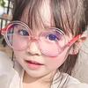 Anti-Blue Light Glasses Sweet Round Children Eyewear Cute Luxury Kid Eyeglasses Blue Light Blocking Boy Girl Computer Eyeglas