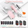 PIFOOG Pink Key Fob Cover for Jeep Cherokee Grand Cherokee Compass Renegade Bling Keychain 5 Buttons Car Keys Case Shell Full Covers Protector Girly