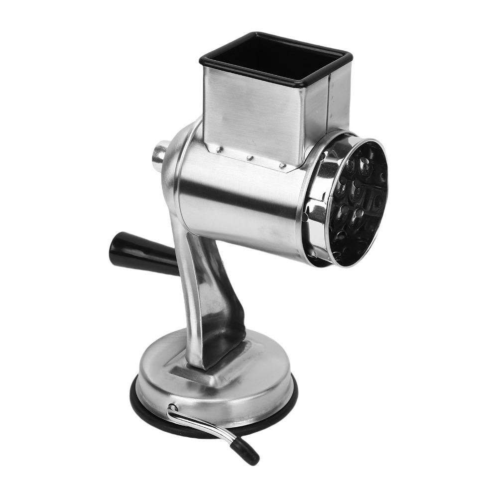 Suction Base Vegetable Slicer Stainless Steel Food Chopper Rotary Grater Potato Carrot Cutting
