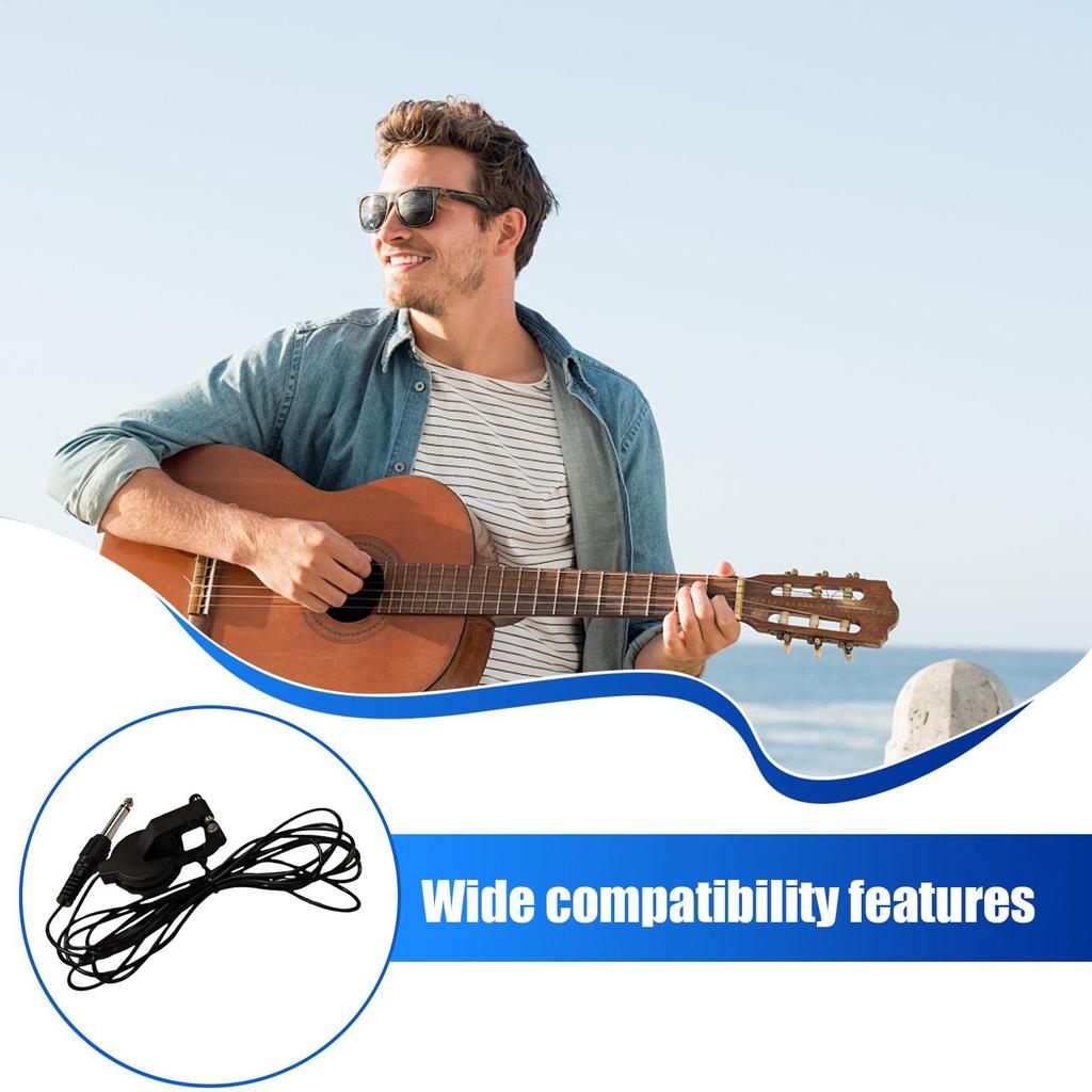 Звукосниматель для акустической гитары Накладной звукосниматель для акустической гитары Помощь для игры на струнных инструментах Аудиоаксессуары для репетиций, сцены