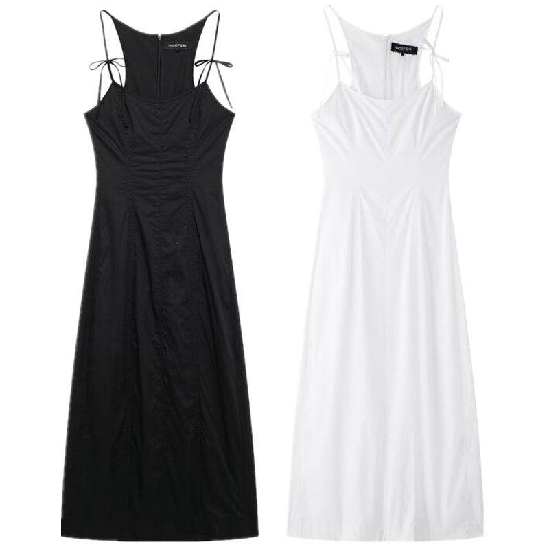 Fashion Style 2024 Autumn New Arrival Women's Bowknot Decoration Trench Coat Fabric Midi Skirt Mid Length Long Length Dress 2858002